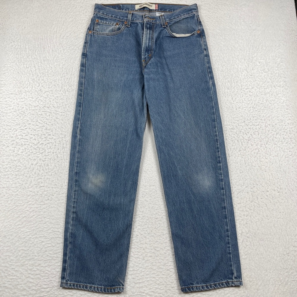 Levis‎ 550 Relaxed Fit Jeans Mens 34x32 (Fit 32x31) Blue Medium Denim Straight